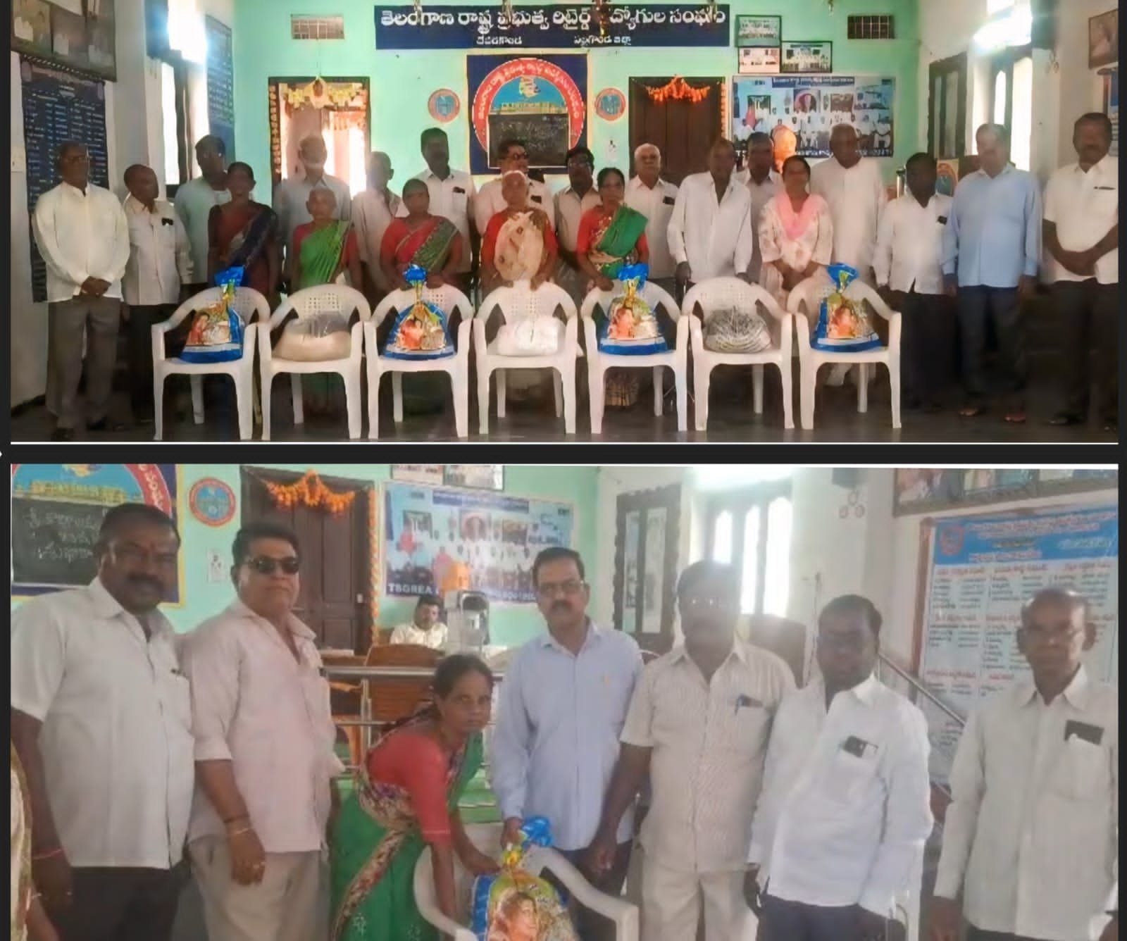 దేవరకొండలో అజ్ఞాత దాత ఉదారత: పది పేద కుటుంబాలకు బియ్యం, నిత్యావసర సరుకుల పంపిణీ
